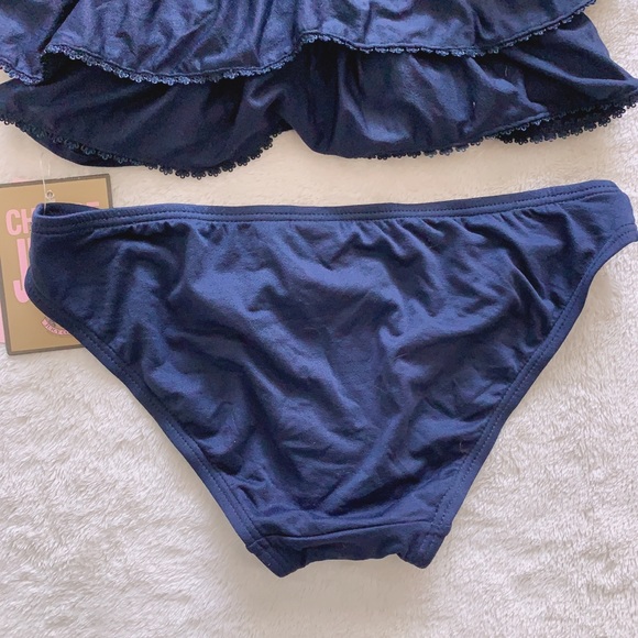 NWT Juicy Couture Ruffles Halter Takini Set